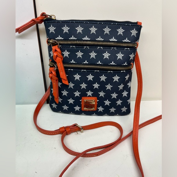 Dooney & Bourke Bags Houston Astros North South Triple Zip Purse